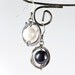 Black and White Pearl Earrings