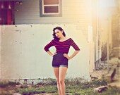 High Waisted Denim Shorts