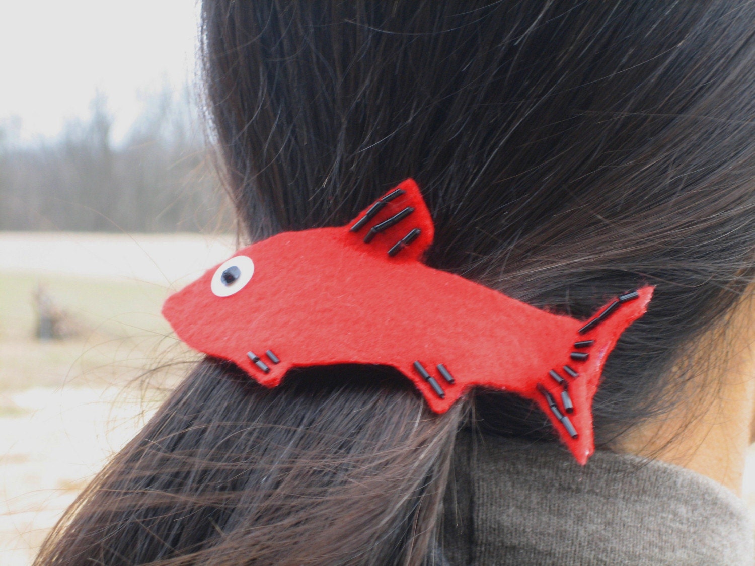 Red Fish Barrette