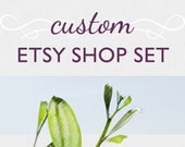 Etsy shop set - Banner, Avatars & Business Card