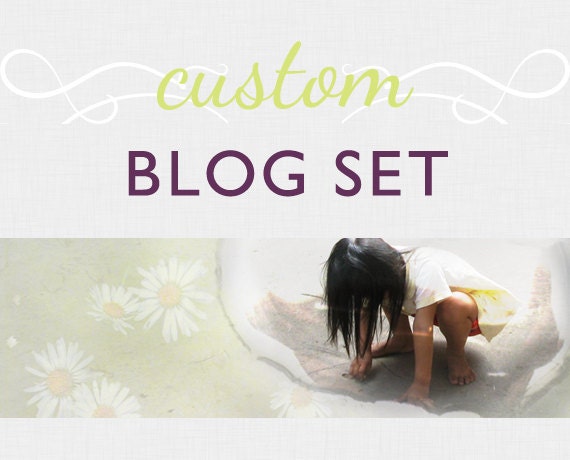 Custom Blog Header and Blog Button - OOAK