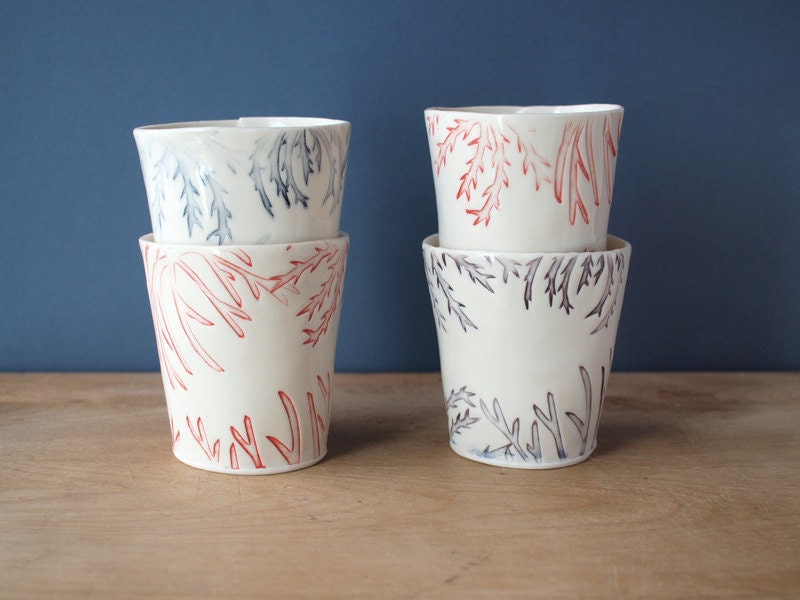 Reserved for wikinator.  SALE..tumbleweed cup. purple or blue in stock.