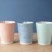 porcelain tumblers. mint. blue. teal