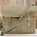 WWII Vintage Linen Military Messenger Bag
