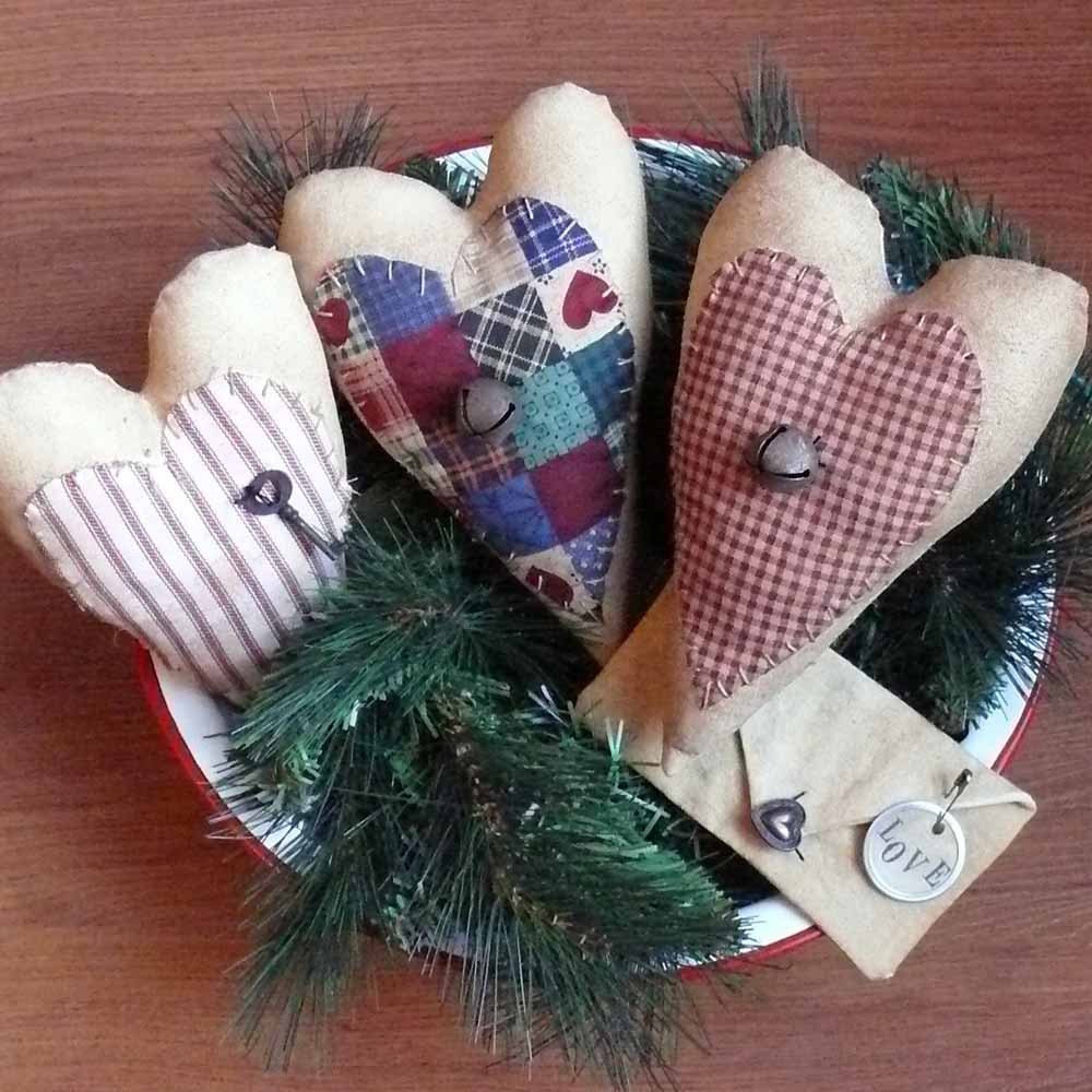 Valentine Love Letter and Primitive Heart Bowl Fillers