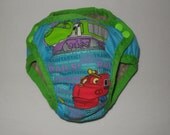 Training pants made from Chuggington fabric