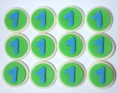 Birthday Number Cupcake Toppers Pick Your Color - Set of 12 (FREE combined shipping) Il_170x135