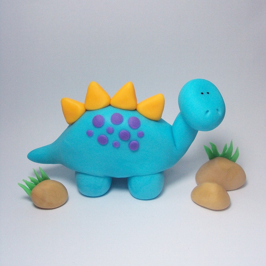 Dinosaur Trio Cake Topper Set for Dinosaur Birthday Parties and other events