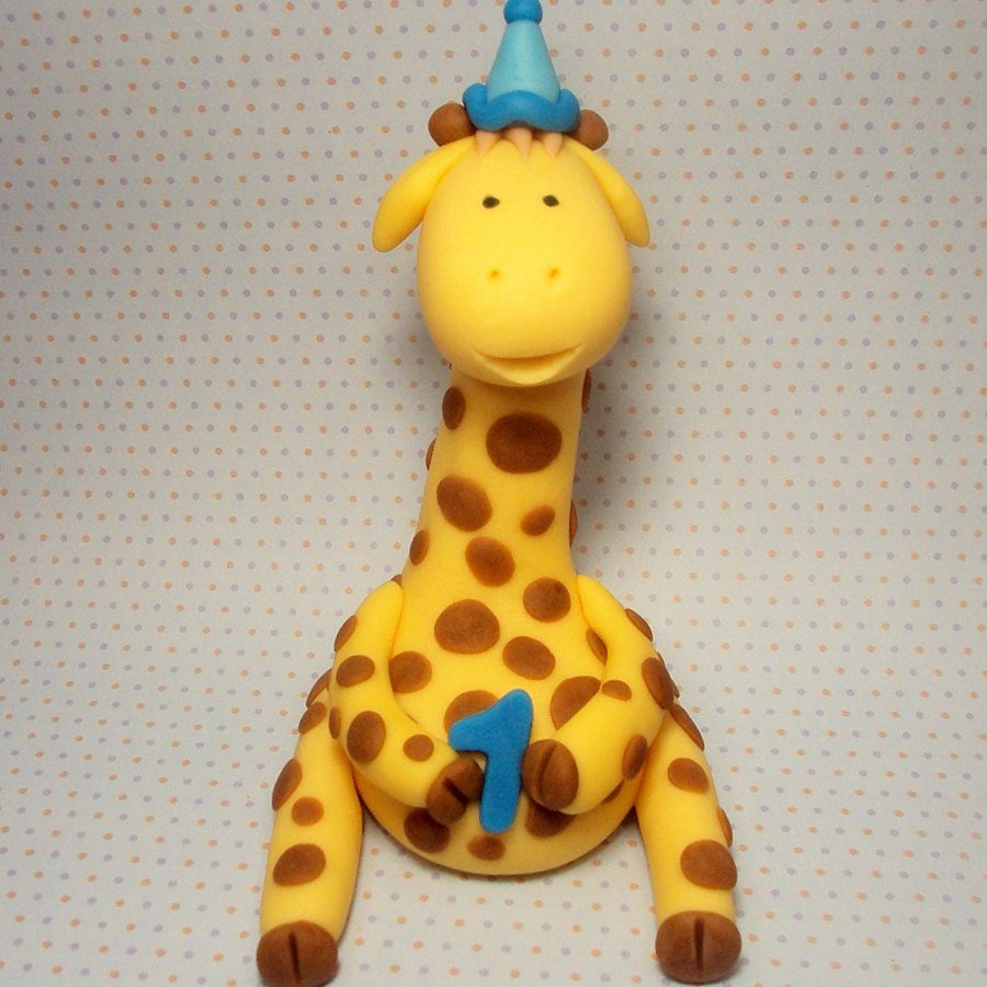 Birthday Giraffe Cake Topper