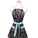 Retro inspired Apron Kelso Brown and French Blue