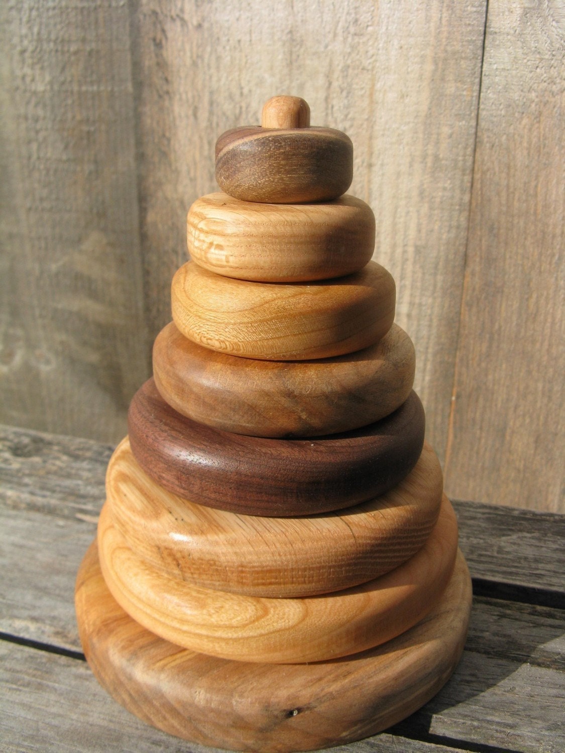 Wooden Ring Stacker - Stacking Rings - Stacking Toy