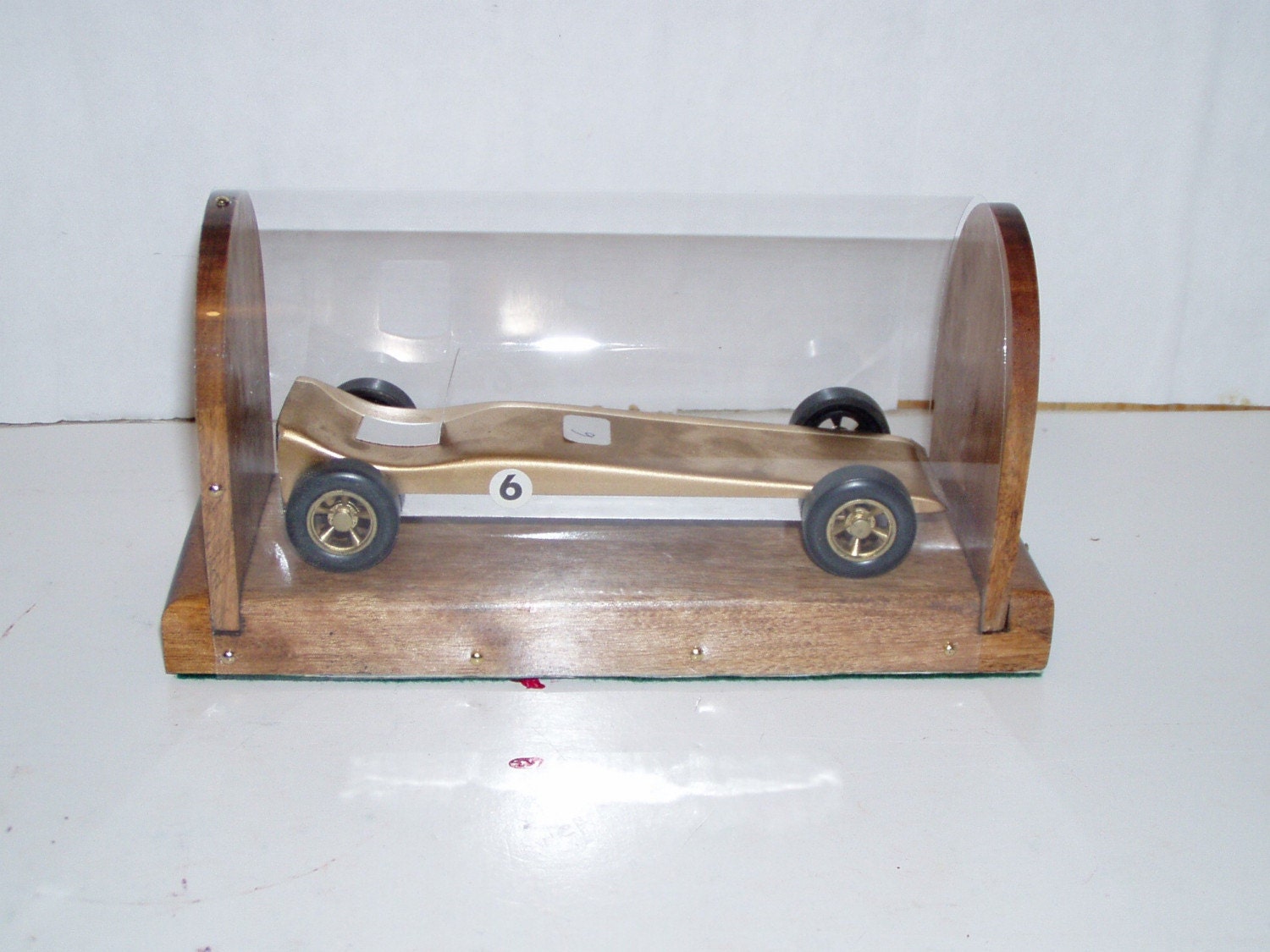 Maple Pinewood Derby Car Display Case by DansPlugsandLures on Etsy