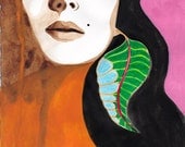 PRINT / Growing leaf / 5x7