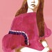 SALE of Original / Fuschia / 8.5x12