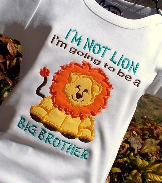 Lion BIG BROTHER ANNOUNCEMENT Tee or Onesie