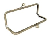 8 X 3 Inch Antique Brass Purse Frame  FREE U.S. SHIPPING