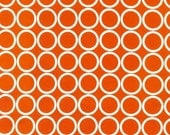 END of bolt piece - Robert Kaufman Metro Living Circles in Orange - 35 inches