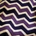 chevron zig zag baby blanket crochet knit baby afghan lap robe wheelchair ripple stripes lion VANNA WHITE yarn purple cream made in the USA
