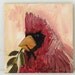 Original Painting Acrylic Red Cardinal Woodland Artwork by Laurie Rohner