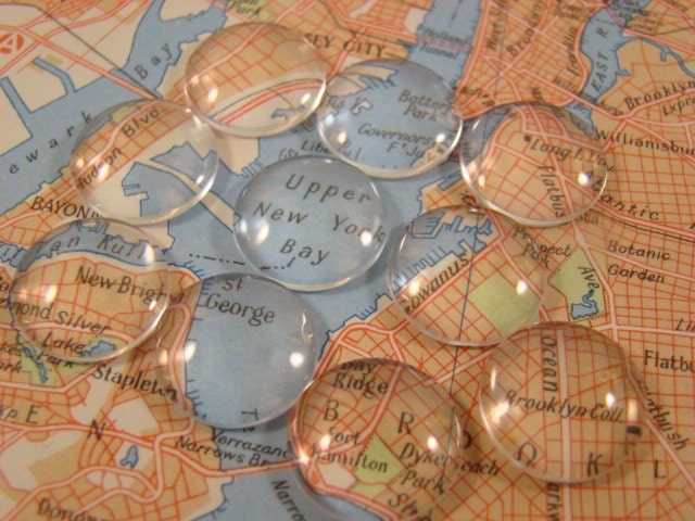 Two Dozen - 15mm Crystal Clear Glass Cabochons - Set of 24pcs - Perfect For Our 15mm Findings