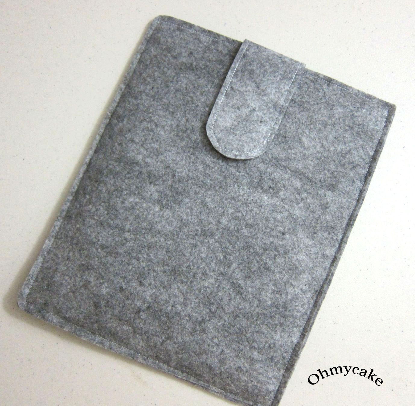 iPad case - iPad and purse - iPad bag - iPad covers - iPad Sleeve - Handmade felt iPad Sleeve - " Grey Owl " Design