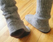 INSTANT DOWNLOAD - pdf PATTERN - Sweater Slipper Boots and Boot Socks  -Child Large to adult men