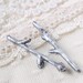 Antique Pewter Tiny Twig Hair Pins