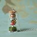 RESERVED Tiny Woodland Terrarium Mushroom and Monarch Butterfly Necklace