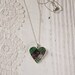 Succulent Garden Necklace - Heart Shaped Silver Pendant