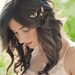 Twig Hair Bobby Pins with Cherry Sakura Blossom Flowers