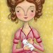 Dauphine and Rabbit print