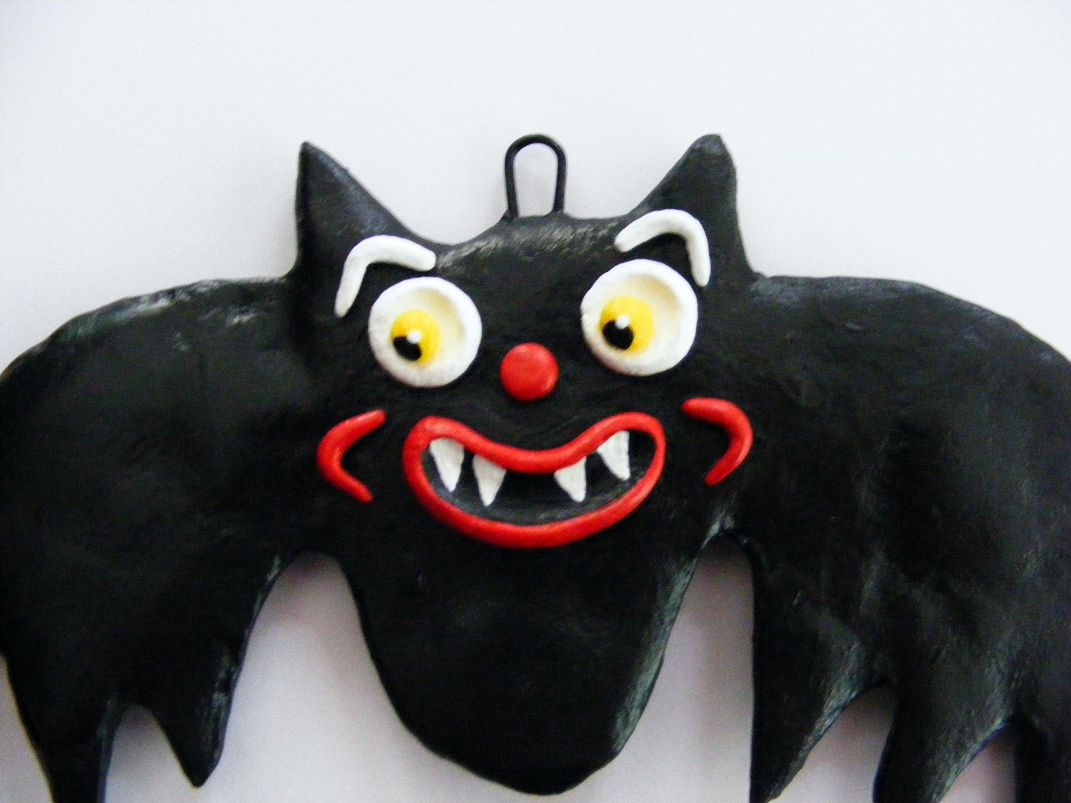 Halloween Vampire Bat Folk Art Ornament