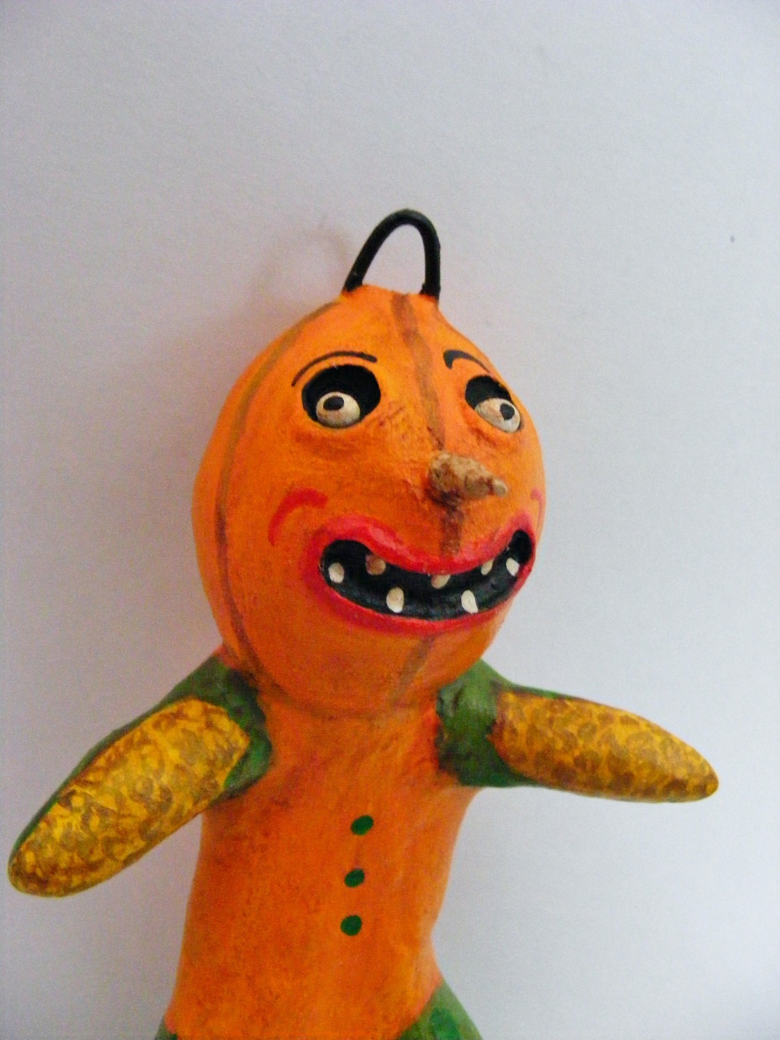 Vintage Style Pumpkin Head Veggie Man Ornament