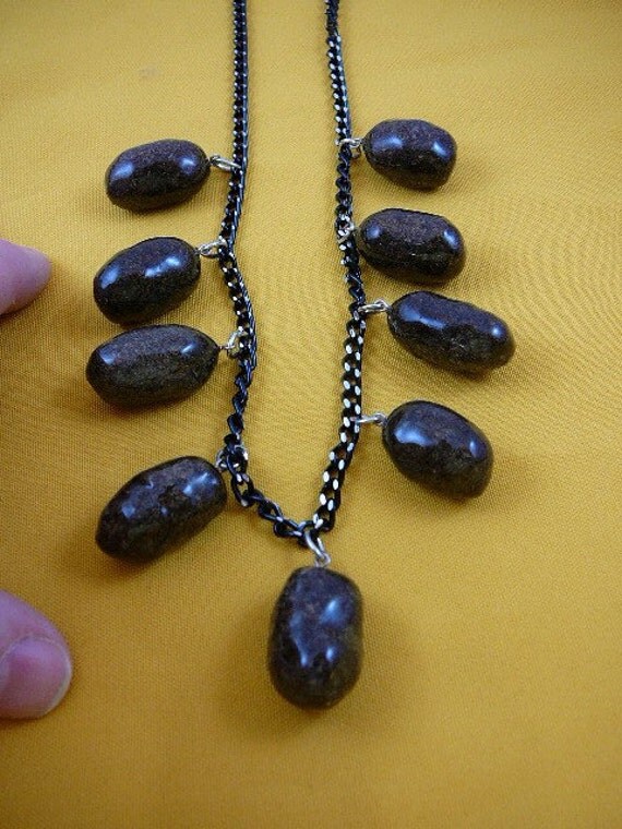 Real Moose Poop 9 doo doo nugget Necklace jewelry Weird PP20-1