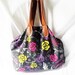 Black Rose Tote handbag - Customized handbags