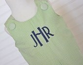 The Miles...Boys Seersucker Monogrammed Jon Jon, Shortall