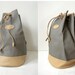 RESERVED SALE 90's drawstring bucket bag