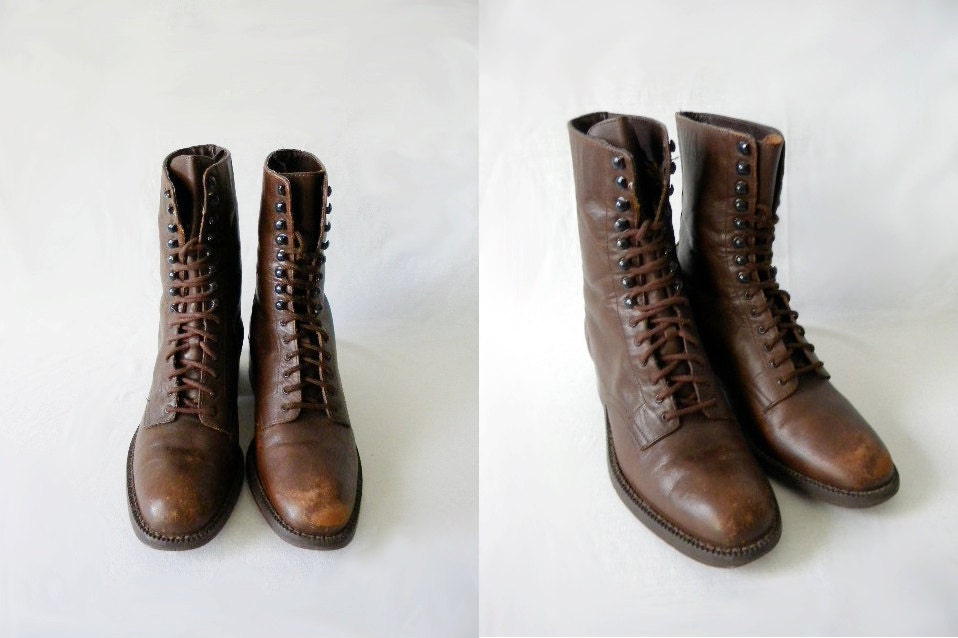 brown leather riding boots size 6