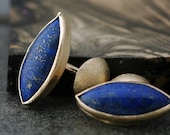 Custom Cuff Links in 10k Yellow Gold Cuff Links- Choose Your Stones