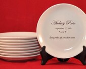 Personalized Baby Dish for Baptism or New Baby