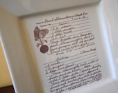 Family Recipe on a Platter--Personalized with your Favorite Recipe