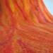 FIERY LAVA felted thin wool scarf wrap shawl merino felt multicolor fiber woman women womens scarves