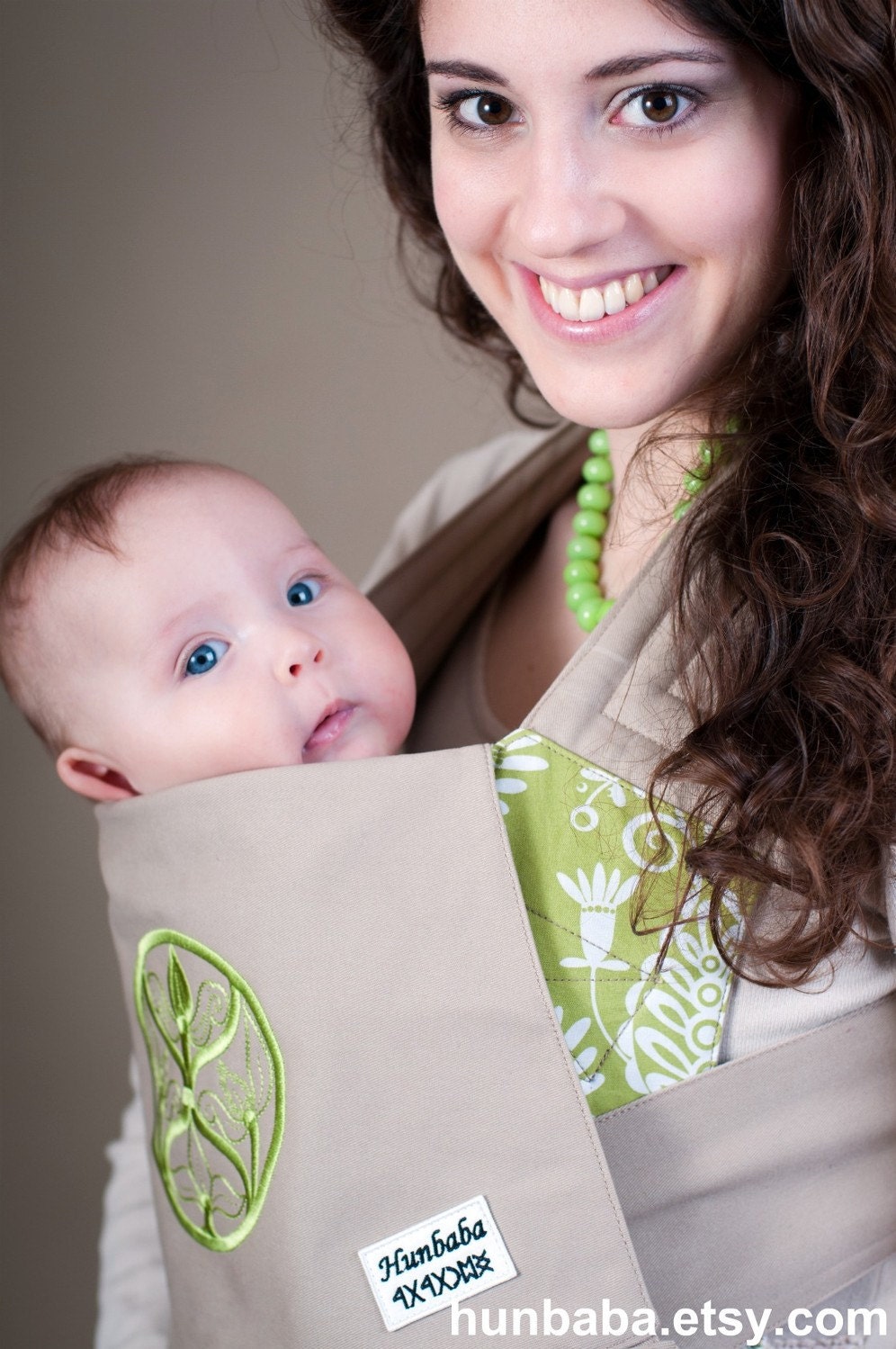 FREE shipping WORLDWIDE The must have for everyone who loves to combine beauty and comfort - HUNBABA mei tai baby carrier green palmetta