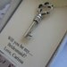 30% SALE Skeleton Key, Bridesmaids Thank You Gifts, Ask Bridal Party, Wedding party Necklace. FREE Personalized Notecards Jewelry box.