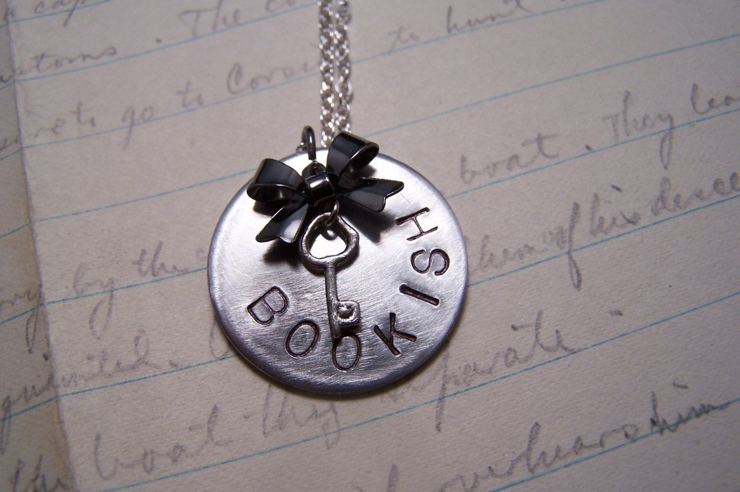 Bookish Necklace for Book Lovers