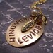 Wingardium Leviosa Necklace...Witchcraft and Wizardry... Magic Spell...Levitation Spell