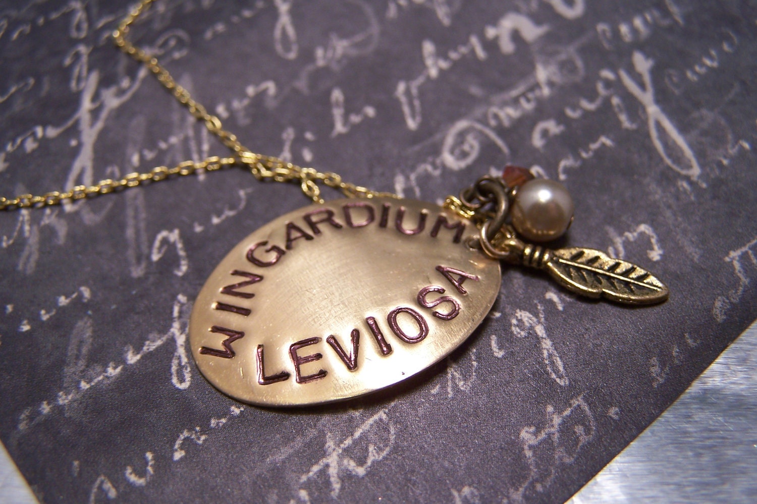 Harry Potter Necklace...Wingardium Leviosa
