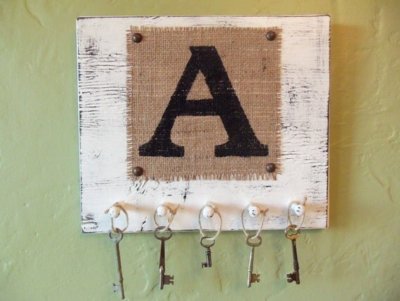 shabby chic key holder letter a or your choice by shabby chic key holder letter a or your choice by
