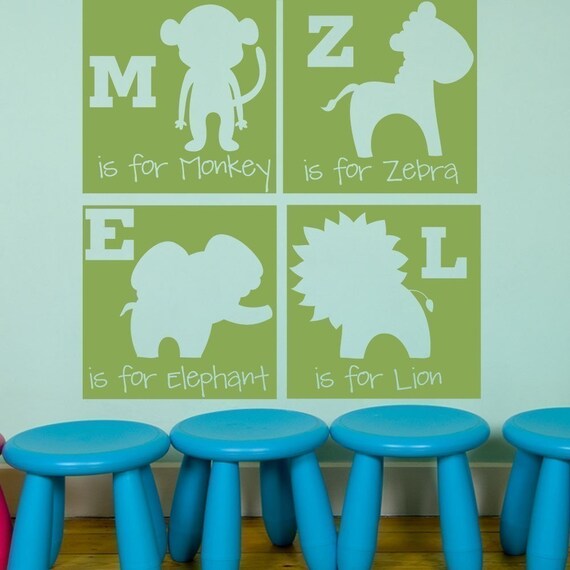 Jungle Alphabet Blocks