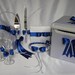 Wedding Accessories Royal Blue Flower Girl Basket Ring Bearer Bearer Pillow Pillow Customized Color